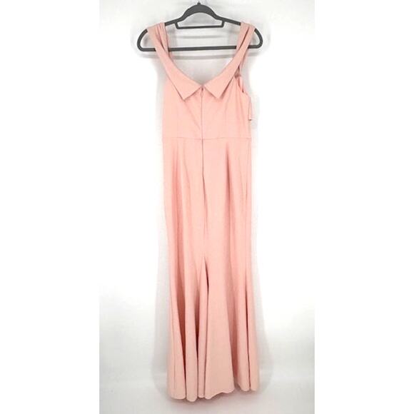 Lulus “Elegant Perception” Light Pink Off-the-Shoulder Bow Maxi Dress – Large - Picture 4 of 5